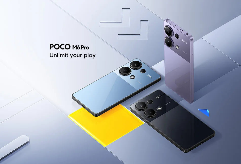 POCO M6 Pro Helio G99-Ultra 67W Turbo Charging 64MP Triple Camera With OIS 120Hz AMOLED 5000mAh Battery Global Version