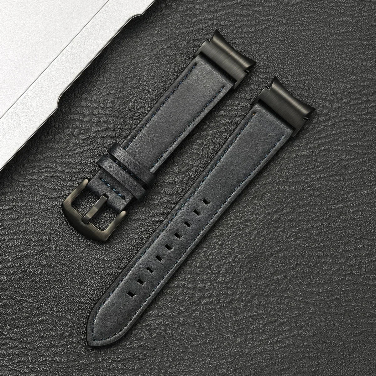 No Gap Leather Strap for Samsung Galaxy Watch 7 6 5 4 40mm 44mm 6Classic 43mm 47mm Watchband Bracelet for Galaxy Watch 5Pro 45mm