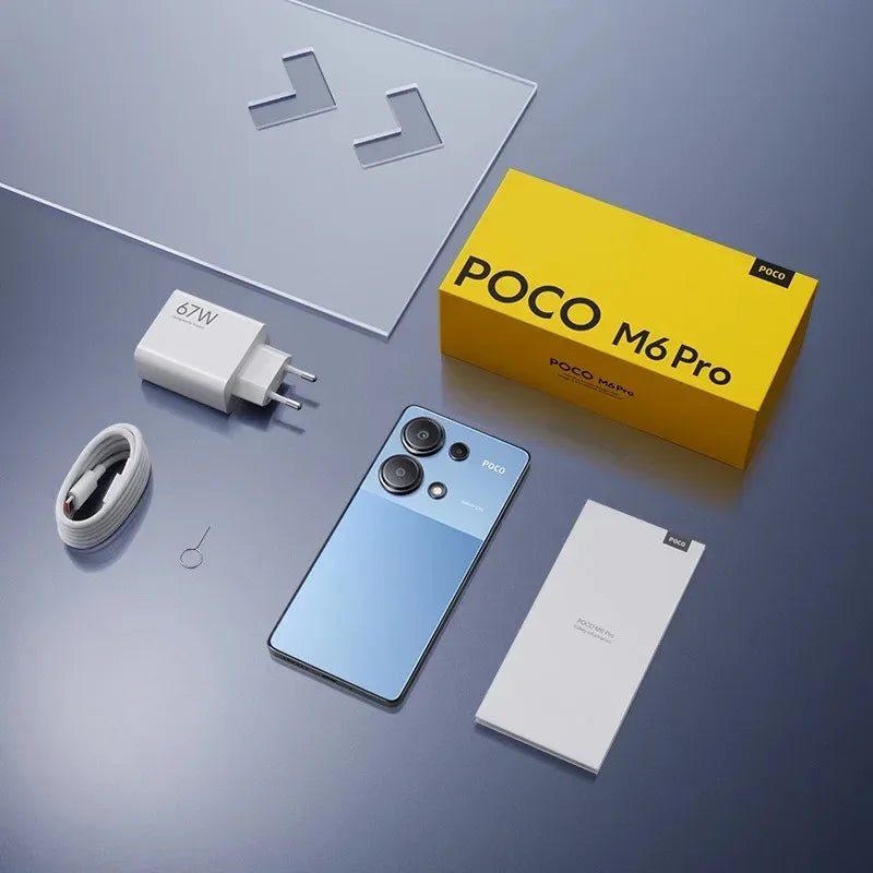 POCO M6 Pro Helio G99-Ultra 67W Turbo Charging 64MP Triple Camera With OIS 120Hz AMOLED 5000mAh Battery Global Version