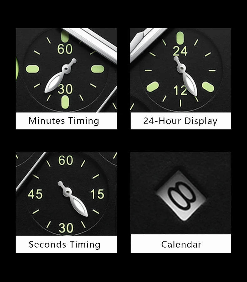 POEDAGAR Luxury Military Watch For Men Waterproof Luminous Leather Man Watch Quartz High Quality Men's Sports Watches Male Reloj